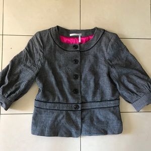 Classiques Entier black & white 3/4 sleeve jacket